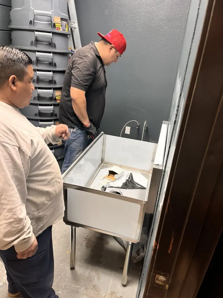 Commercial plumbing and sink installation in Catlett