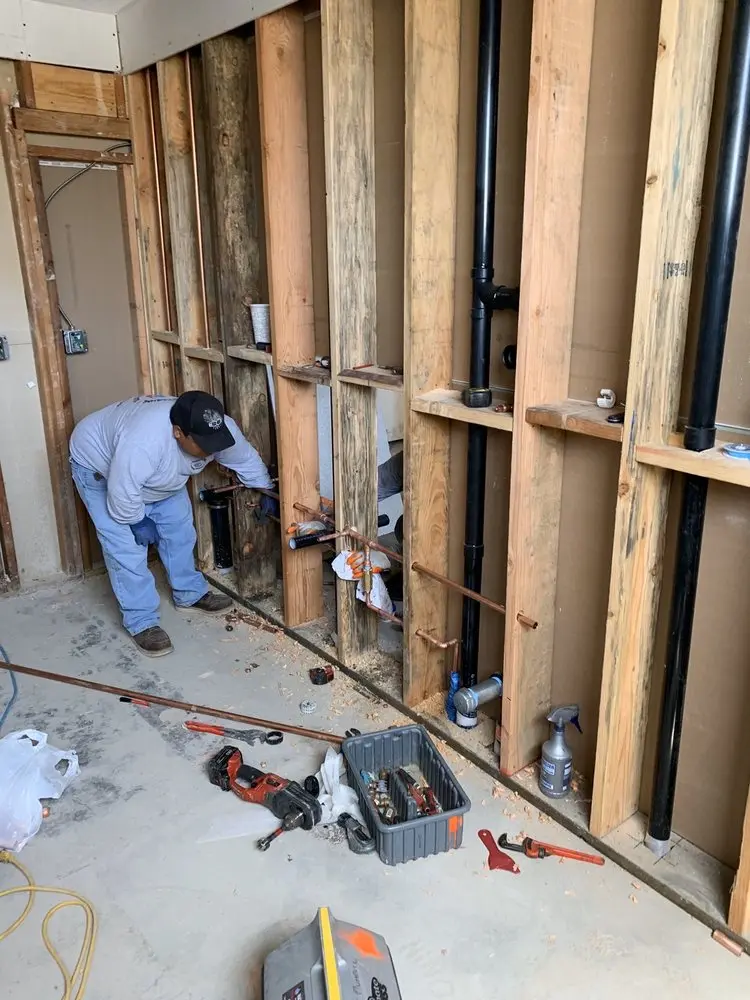 Commercial rough-in plumbing for Water Heater Replacement in Catlett